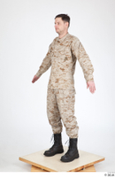  Photos Army Man in Camouflage uniform 11 21th century Army Desert uniform whole body 0002.jpg